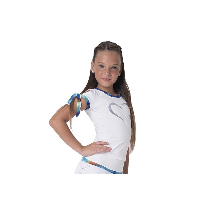 Thuono Performance T-shirt wit-blauw Thuono Performance T-shirt wit-blauw